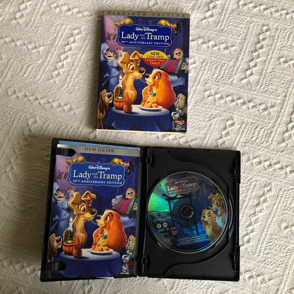 Walt Disneys Lady and the Tramp 50th Anniversary Platinum Ed DVD 2 Disc 2006 - Picture 3 of 4